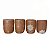 Conjunto com 4 Copos - Vale do Jequitinhonha - MG - Imagem 1