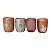 Conjunto com 4 Copos - Vale do Jequitinhonha - MG - Imagem 1