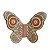 Borboleta de Parede 10x9 Marrom - Roberta - Vale do Jequitinhonha - MG - Imagem 1