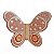 Borboleta de Parede 10x9 Rosa - Roberta - Vale do Jequitinhonha - MG - Imagem 1