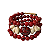 Pulseira Voltas Açaí Vermelho - Rosa - AL - Imagem 1