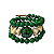 Pulseira Voltas Açaí Verde Escuro - Rosa - AL - Imagem 1