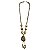 Colar de Jarina com Macrame Branco Liso - Rose - AM - Imagem 1
