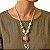 Colar de Jarina com Macrame Branco Liso - Rose - AM - Imagem 2