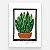 Xilogravura Vasinho com Planta P - Gustavo Borges - PE - Imagem 1