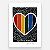 Xilogravura Coração LGBTQIA+ P - Gustavo Borges - PE - Imagem 1