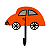 Cabideiro Carro PP Laranja - Gervásio - MG - Imagem 1