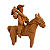 Miniatura Tradicional Homem a Cavalo - Elias Vitalino - PE - Imagem 1