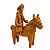Miniatura Tradicional Maria Bonita no Cavalo - Elias Vitalino - PE - Imagem 1