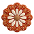 Flor de Parede 10cm Vermelha - Adrielly - Vale do Jequitinhonha - MG - Imagem 1