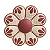 Flor de Parede 12cm Branca - Adrielly - Vale do Jequitinhonha - MG - Imagem 1