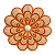 Flor de Parede 12cm Bege - Adrielly - Vale do Jequitinhonha - MG - Imagem 1