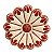Flor de Parede 10cm Branca - Adrielly - Vale do Jequitinhonha - MG - Imagem 1