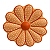 Flor de Parede 16cm Bege - Adrielly - Vale do Jequitinhonha - MG - Imagem 1