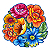 Sousplat Flores de Chitão (Variados) - Conceição - PB - Imagem 1