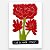 Xilogravura Flor do Amor P - assinada por J. Borges - PE (Última peça) - Imagem 1