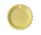Prato de Papel Carrossel Liso Amarelo Candy 19cm - Imagem 1