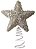 Estrela Ponteira de Árvore 15cm Champagne 01 un. Natal - Imagem 1