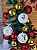 Bola Natal Decorada Joy com Flocos de Neve 10cm 03un. - Imagem 2