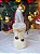 Botinha Decorativa Nude Bordado com Pelinho Natal 14cm 01un. - Imagem 3