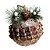 Enfeite Pinha Pinus Moose Natal 11cm 01un. - Imagem 1