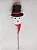 Boneco de Neve com Cartola Palito Decorativo Natal 01un. - Imagem 1