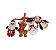 Enfeite de Pendurar 04 peças de tecido Natal - Imagem 1