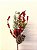 Galho Pick Frutinha vermelha e Pinha Nevada Natal 25cm 01un - Imagem 1
