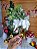 Enfeite Galho Flores Branco/Verde 35Cm Natal - Imagem 2
