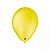 Balão 9 polegadas 23cm Liso Amarelo Citrino 50 un. São Roque - Imagem 1