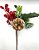 Pick Natal Folhas, Frutas e Pinha Vermelho/Verde 01 un. - Imagem 4