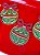 Enfeite Bola Natal Dourado Verde/Verm. Glitter Ace/Eva 04 un - Imagem 2