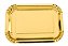 Prato de Papel Retangular Dourado 05un. Silver - Imagem 1