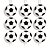 Cortina Decorativa Bolas de Futebol Cromus - Imagem 1