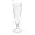 Taça Champagne Transparente 06un. Silver - Imagem 1