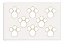 Cartela Adesiva Pegadas Branco G 16 Etiquetas - Pascoa - Imagem 1