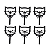 Tag Decorativo Gato Vazado Ac2 Preto 6C Preto - Imagem 1