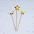 Topo de Bolo Trio Estrelas Douradas - Imagem 2