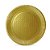 Prato Laminado 35 cm dourado ouro 1 Un - Imagem 1