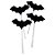 Topo Palito Halloween EVA Morcegos 4 un - Imagem 1