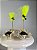 Mini Vassoura Tule Amarelo Halloween Bruxas 5un - Imagem 3