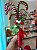 Galho Decoração Natal 8 Bengalas Candy 35cm Cores Poinsetia - Imagem 2