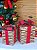 Caixas de Presente Decorativas Árvore Natal Laço Vermelho 2Un - Imagem 2