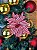Galho Poinsetia Decoração Vermelho Listra Natal 25 cm - Imagem 3