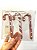 Enfeite Para Pendurar Candy Cane Listras Poa Rose Gold 3Un - Imagem 4