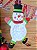 Enfeite Decoração Papel Boneco de Neve Natal Globo 1un - Imagem 3