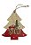 Enfeite Árvore Madeira Natal Decoração Ornamento 12,5x14,5cm - Imagem 1