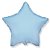 Balao Estrela 20 Cromado Azul Baby  Flexmetal - Imagem 1