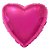 Balão Coração 20 Pink Rhodamine Flexmetal - Imagem 1