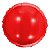 Balão Metalizado Redondo Vermelho 18" Cromus - Imagem 1